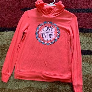 Girls size 12, light weight Mudd hoodie, tagless.